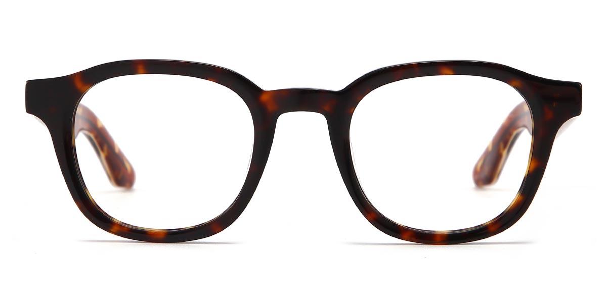 Tortoiseshell Emily - Rectangle Glasses