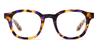 Blue Yellow Tortoiseshell Emily - Rectangle Glasses