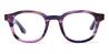 Purple Pink Stripe Emily - Rectangle Glasses