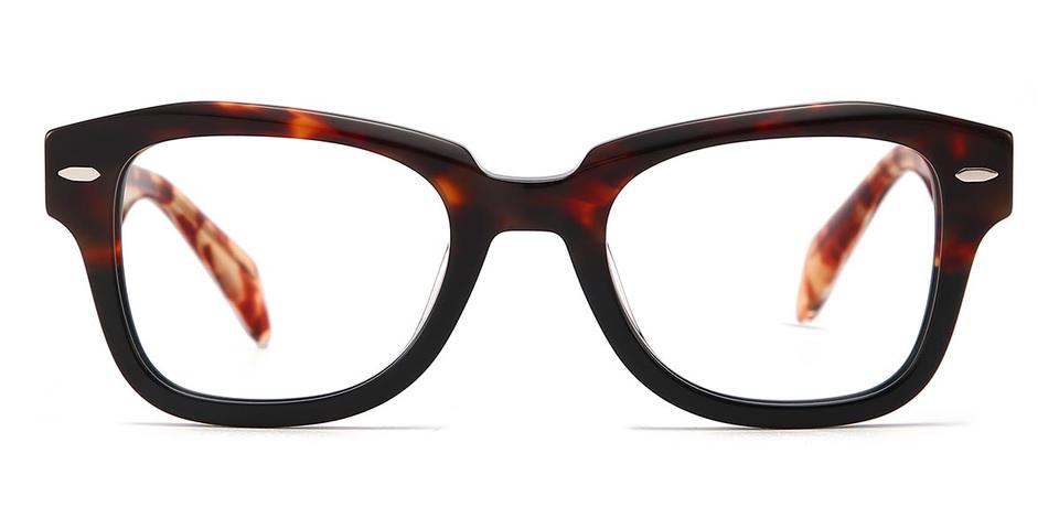 Black Tortoiseshell Josie - Rectangle Glasses