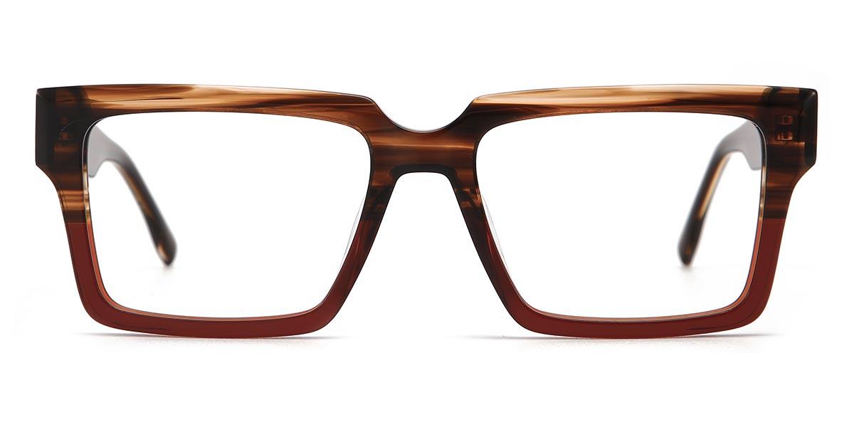 Woodgrain Claire - Rectangle Glasses