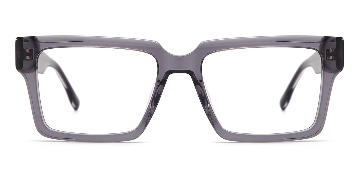 Grey - Rectangle Glasses - Claire