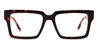 Tortoiseshell Claire - Rectangle Glasses
