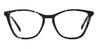 Iridescent Black Clara - Cat Eye Glasses