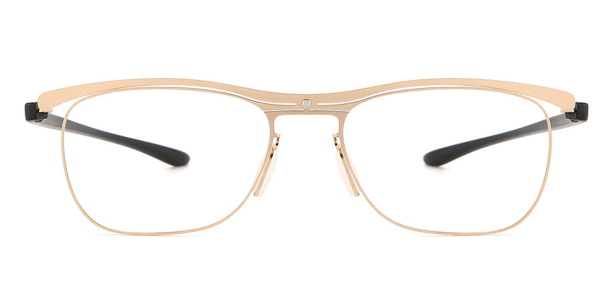 Gold - Rectangle Glasses - Kayden