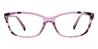 Purple Daisy - Rectangle Glasses