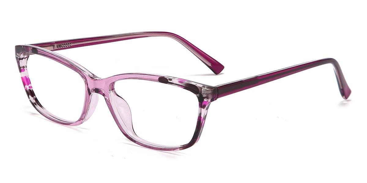 Purple Daisy - Rectangle Glasses