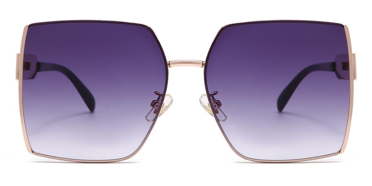 Liliana - Square Purple Sunglasses For Women