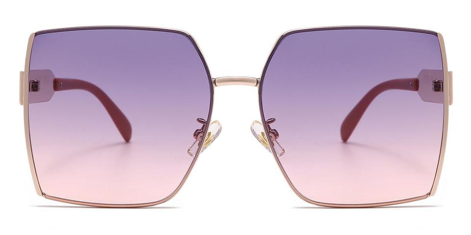 Purple Pink Liliana - Square Sunglasses