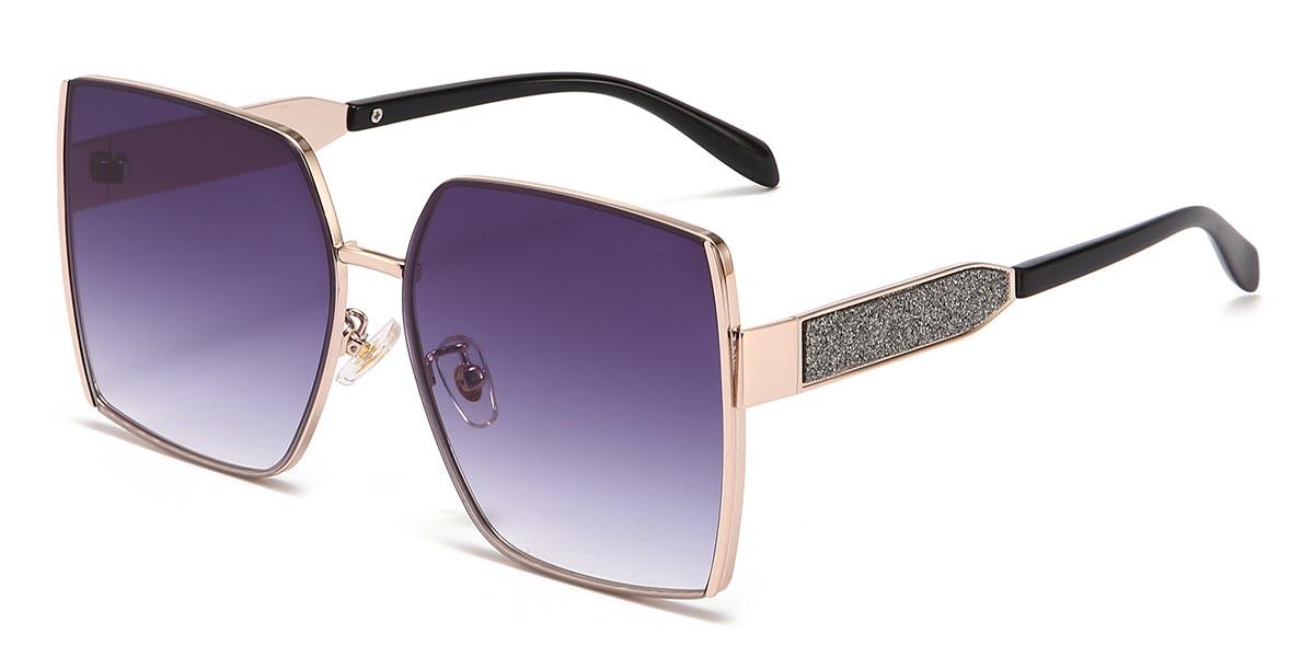 Gradual Purple Liliana - Square Sunglasses