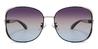 Dark Green Purple Blue Adeline - Square Sunglasses