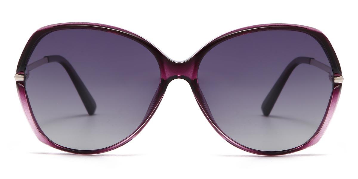 Gradual Purple Gradual Purple Alina - Oval Sunglasses