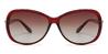 Red Brown Gradual Brown Emmett - Oval Sunglasses