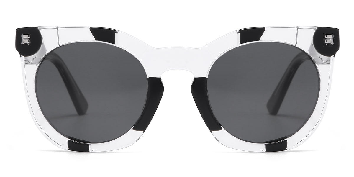 Clear Grey Anthony - Oval Sunglasses