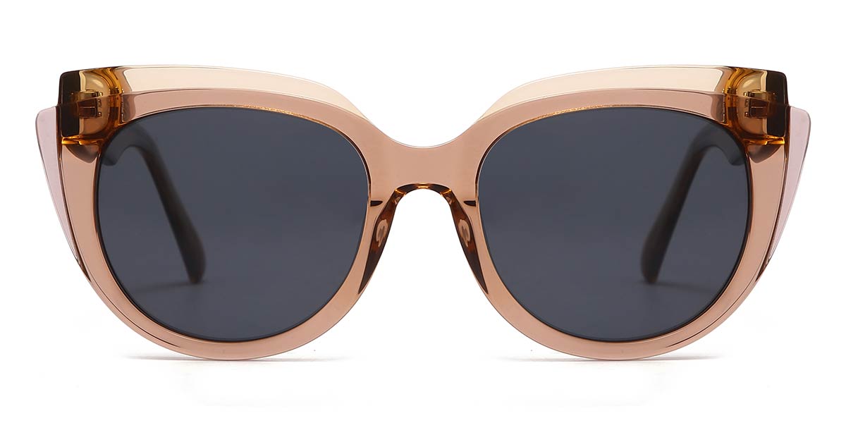 Serenity - Cat Eye Brown Sunglasses For Women