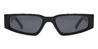 Black Grey Daniel - Rectangle Sunglasses