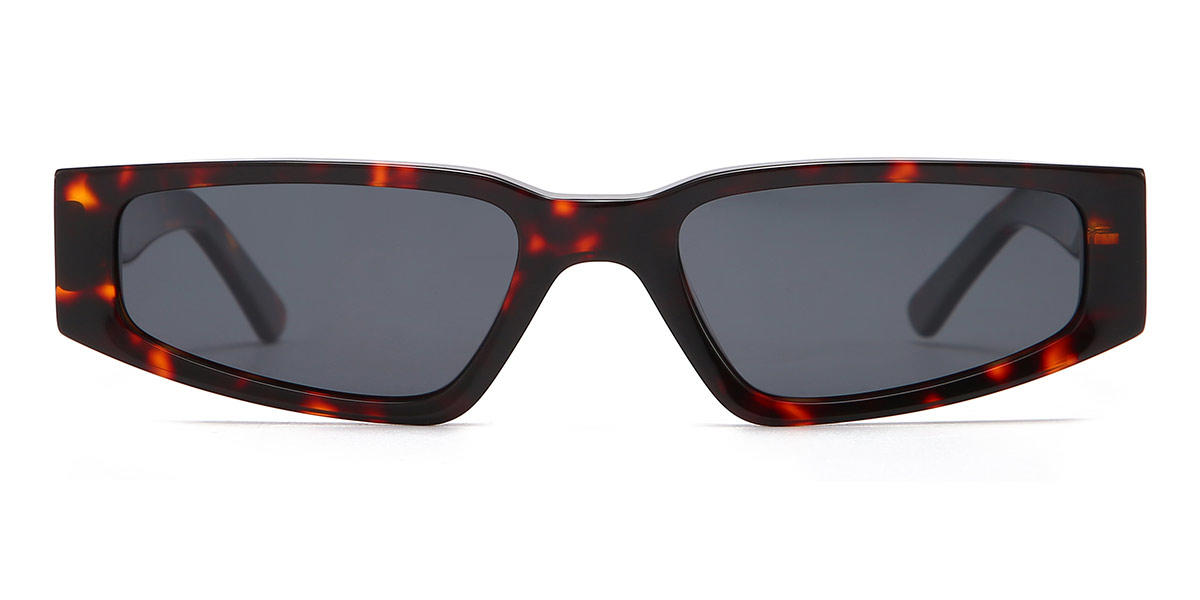 Tortoiseshell Grey Daniel - Rectangle Sunglasses