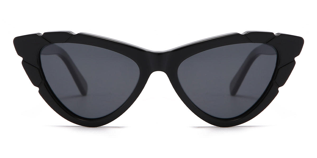 Black Grey Valentina - Cat Eye Sunglasses