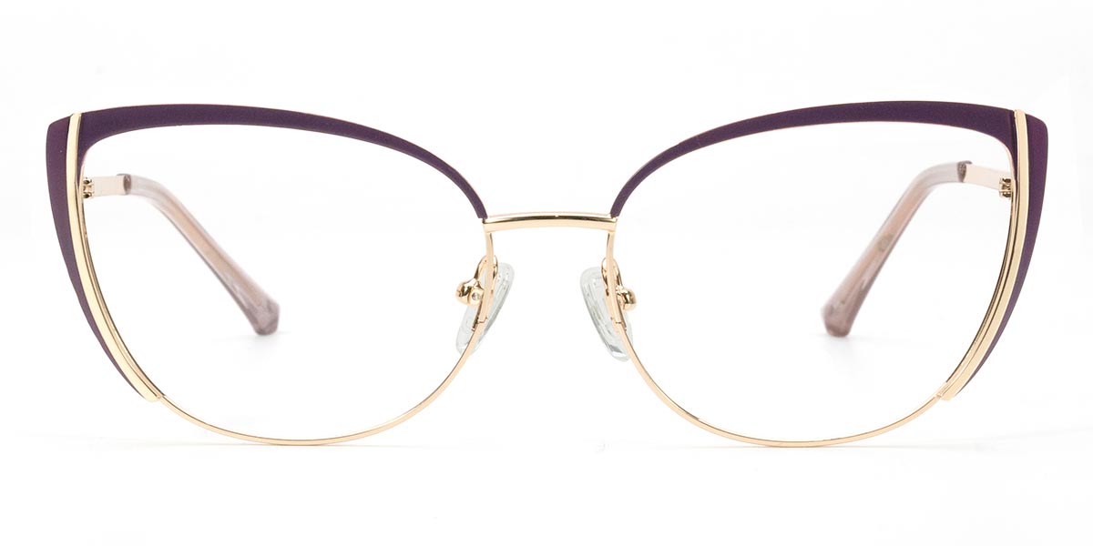 Purple - Cat eye Glasses - Emery