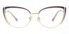 Gold Purple Emery - Cat Eye Glasses