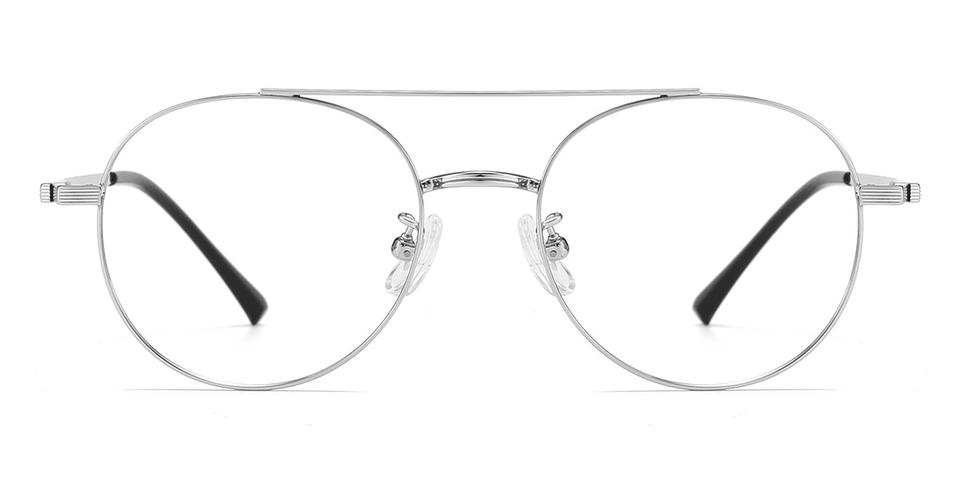 White Silver Carson - Aviator Glasses