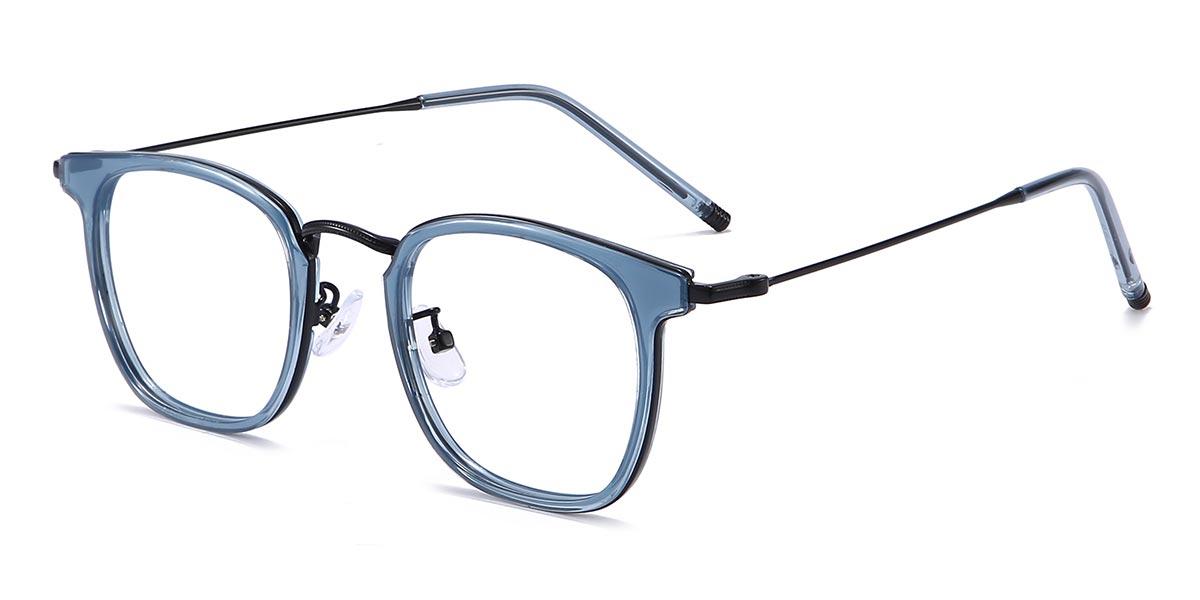 Blue Freya - Rectangle Glasses