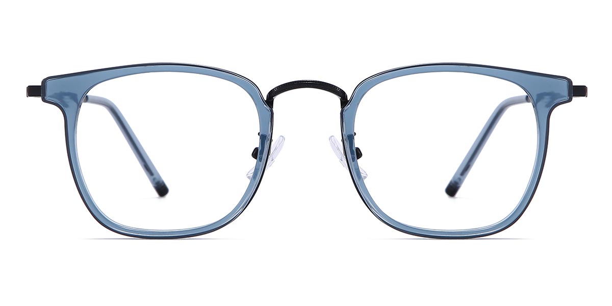 Blue - Rectangle Glasses - Freya