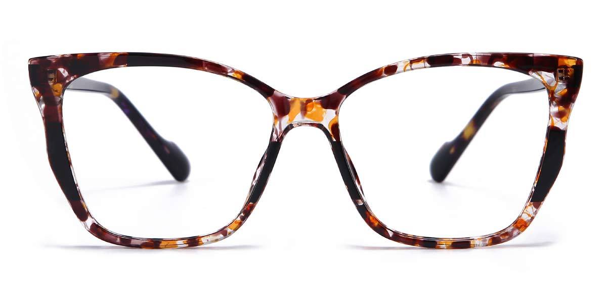 Amber Tortoiseshell Autumn - Cat Eye Glasses