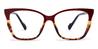 Wine Tortoiseshell Autumn - Cat Eye Glasses