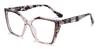 Grey Clear Maeve - Cat Eye Glasses