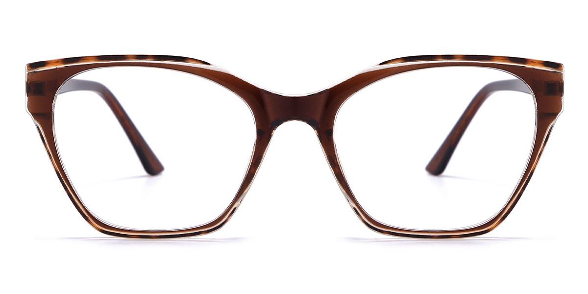 Brown - Cat eye Glasses - Lilly