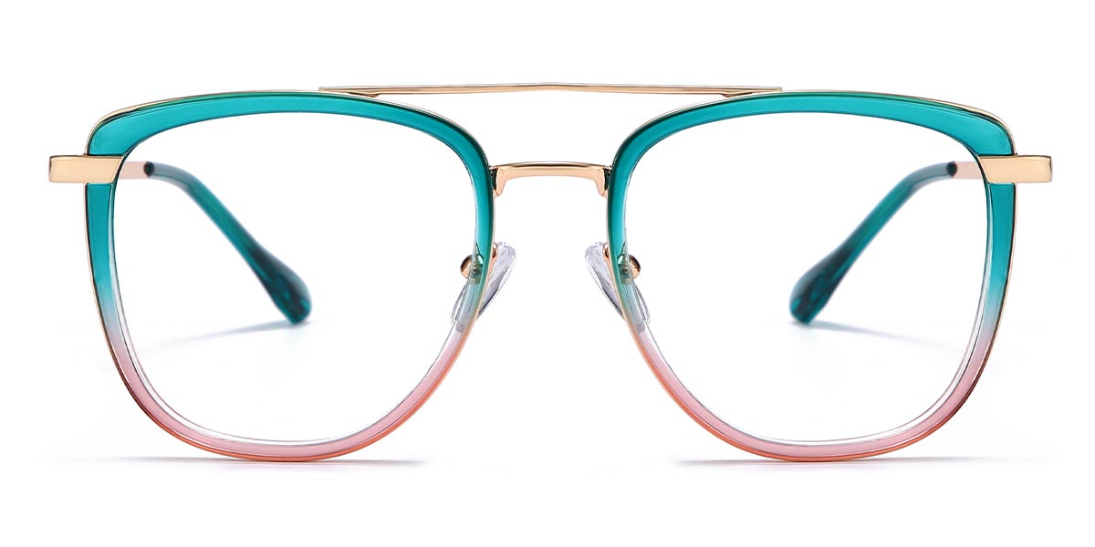 Green Pink - Aviator Glasses - Jayce