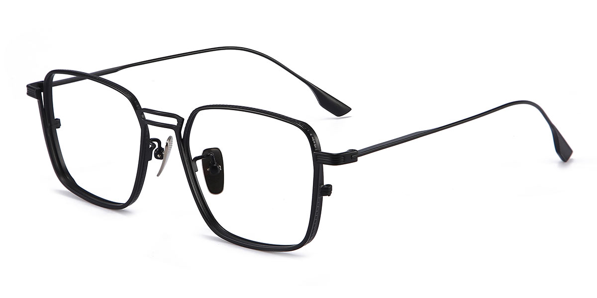 Black - Rectangle Glasses - Bennett