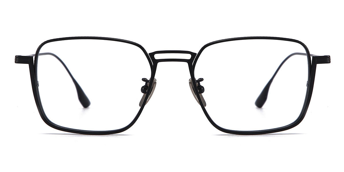 Black Bennett - Rectangle Glasses