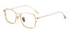 Gold Bennett - Rectangle Glasses