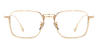 Gold Bennett - Rectangle Glasses