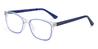 Clear Blue Charlie - Rectangle Glasses