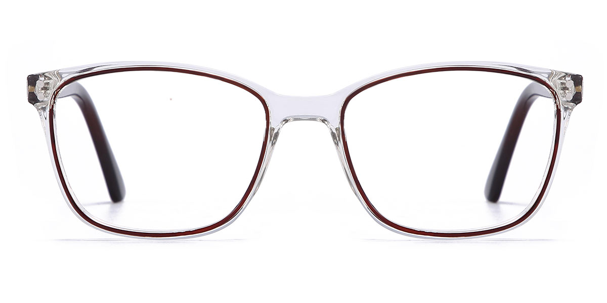 Brown - Rectangle Glasses - Charlie
