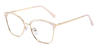 Gold Pink Noah - Cat Eye Glasses