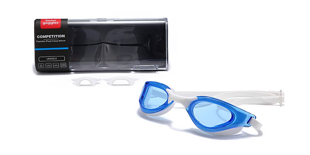 White Blue - Oval Glasses - Jameson