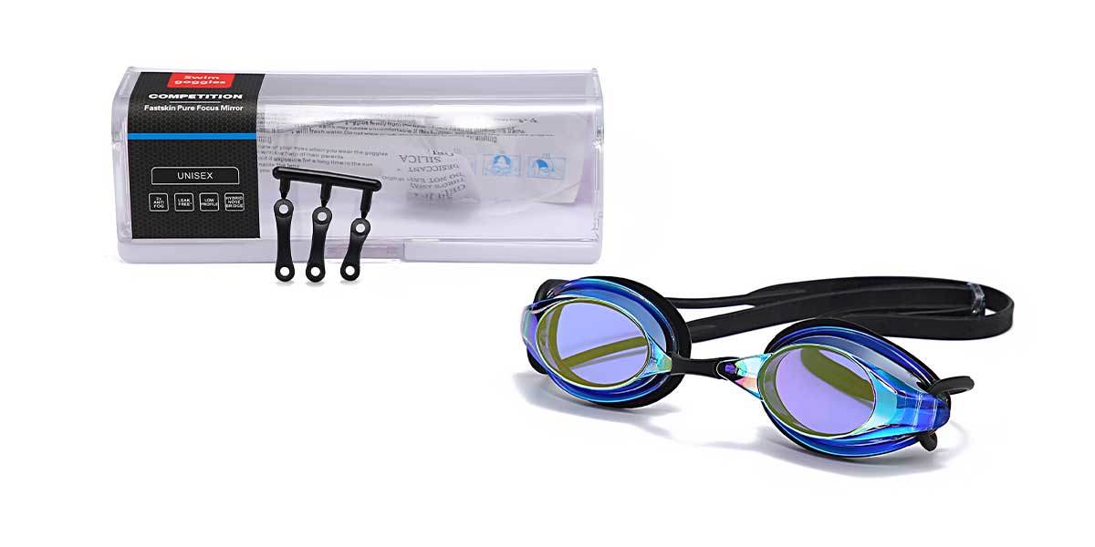 Black Blue mercury Aaron - Swimming Goggles Glasses