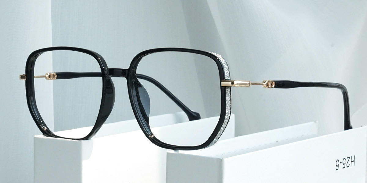 Black Matei - Square Glasses