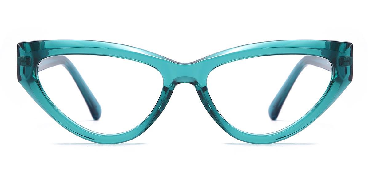Teal Abie - Cat Eye Glasses