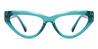 Teal Abie - Cat Eye Glasses