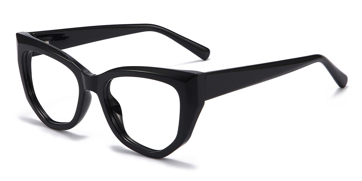 Black - Cat eye Glasses - Amira