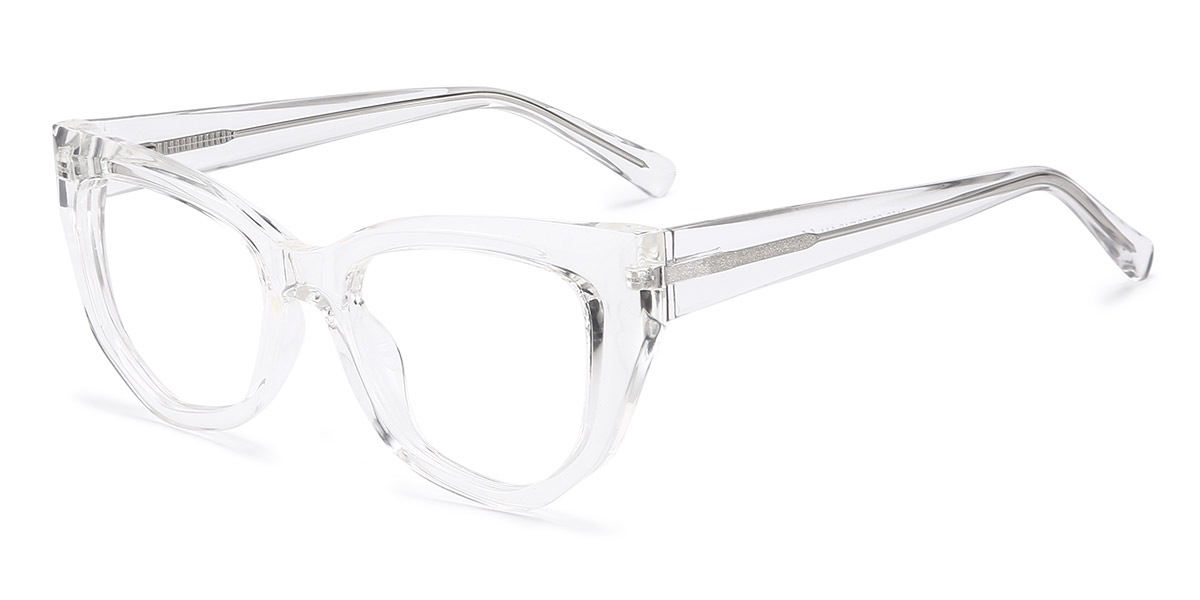 Transparent - Cat eye Glasses - Amira