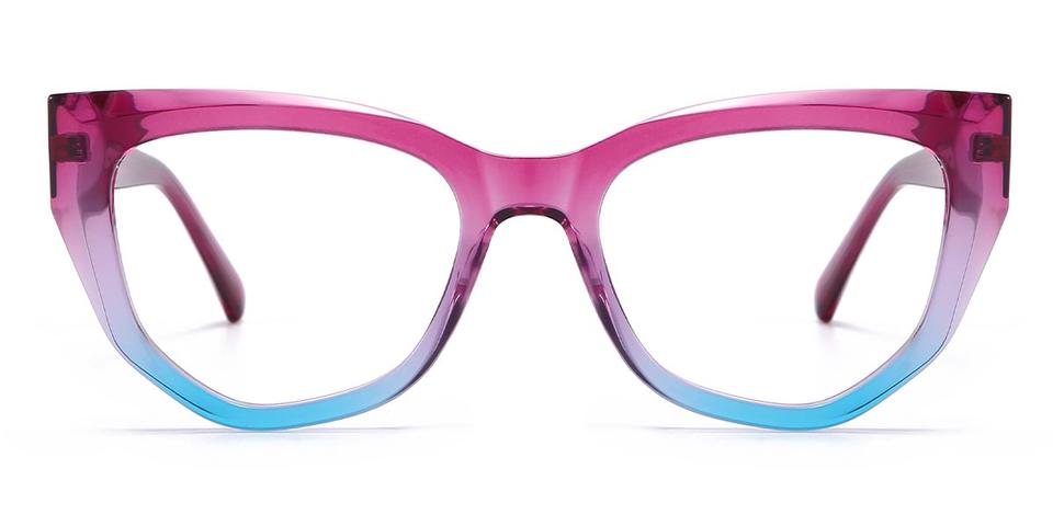 Purple Blue Amira - Cat Eye Glasses