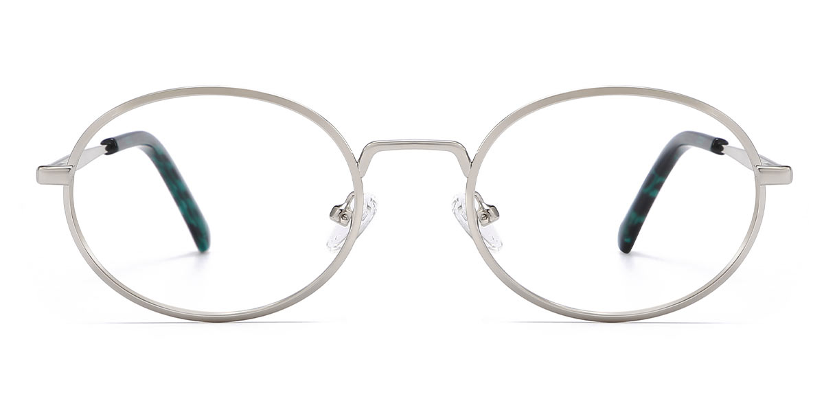 Silver - Oval Glasses - Kylie