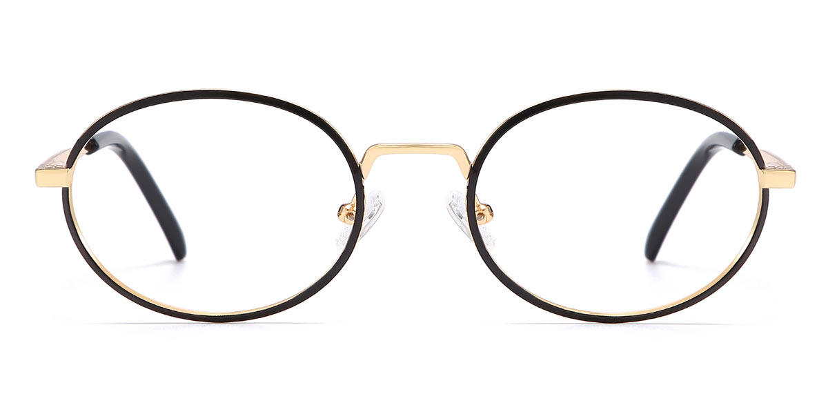 Black Gold Kylie - Oval Glasses