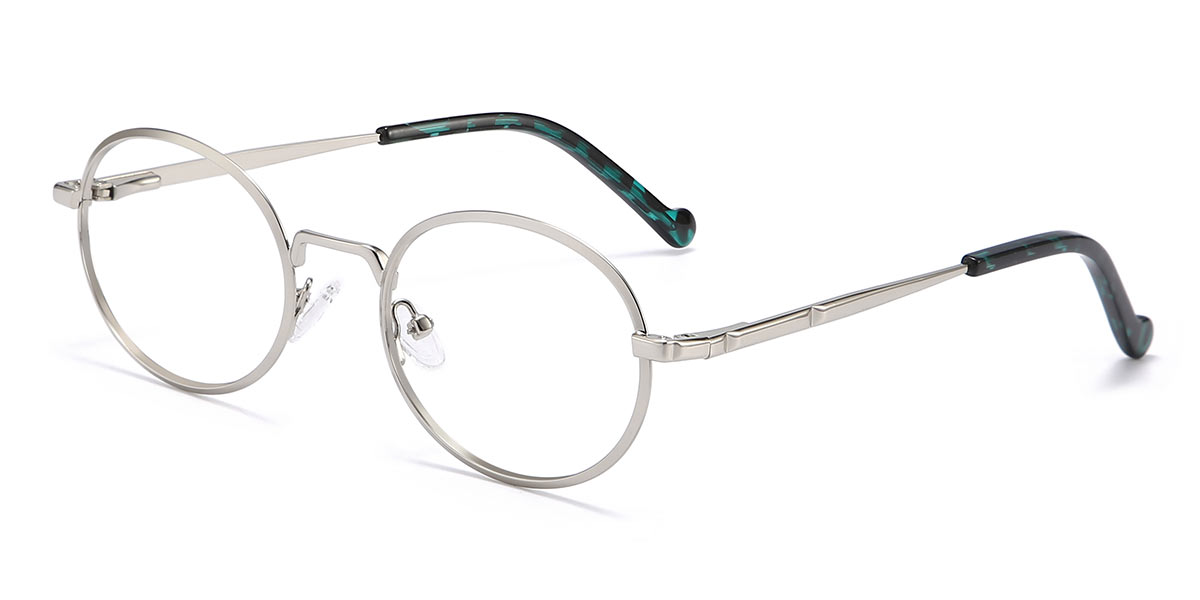 Silver - Oval Glasses - Kylie